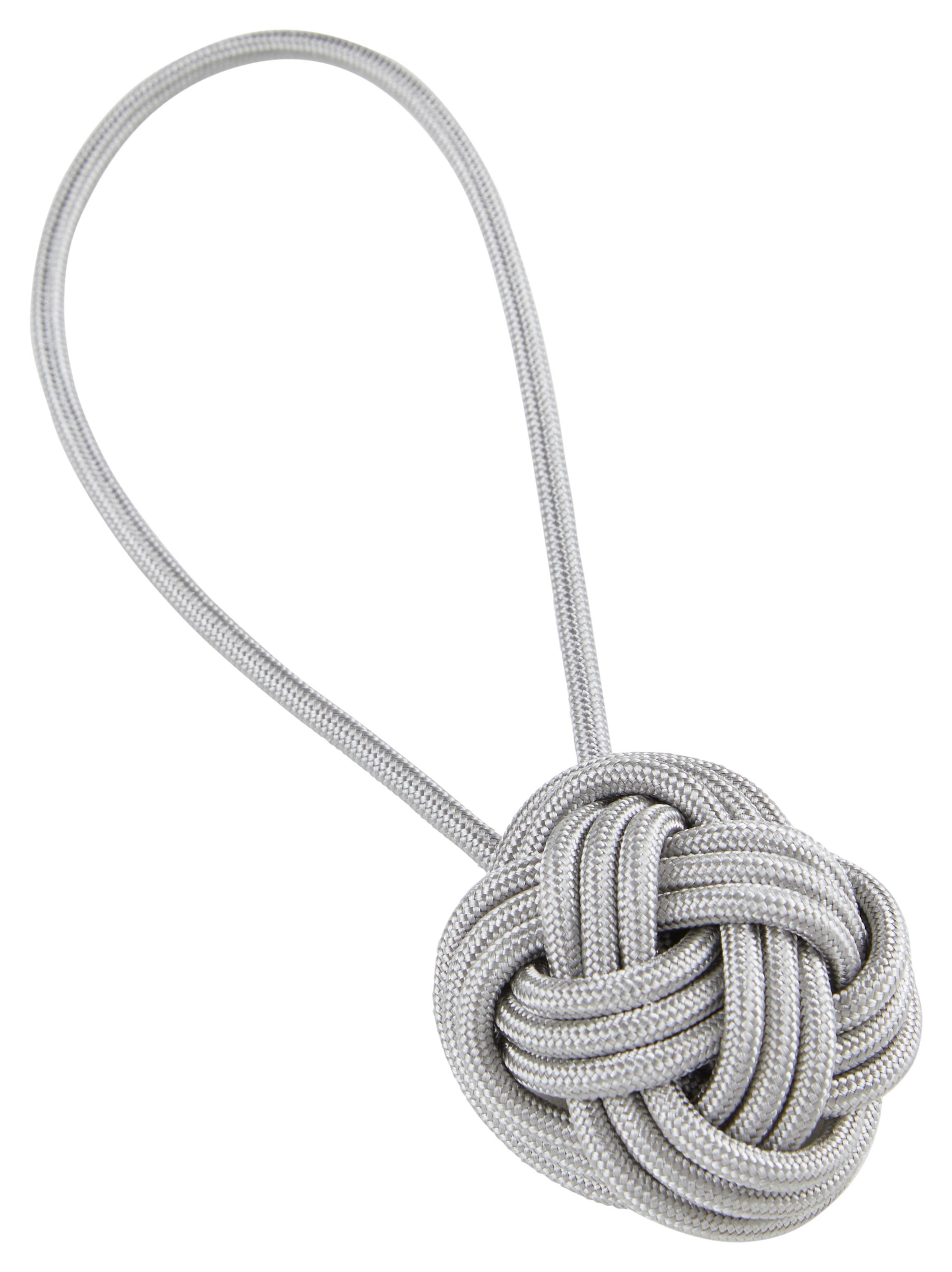 ŘASÍCÍ SPONA KNOTEN - šedá, textil (5cm) - Modern Living