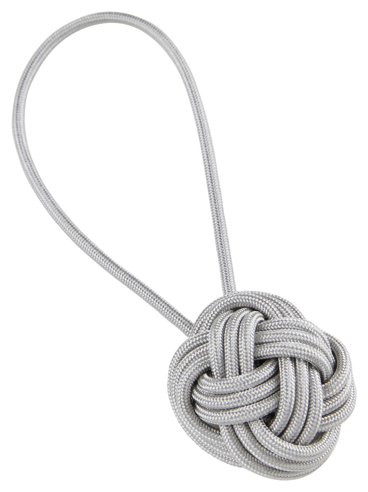 SPONA NA ZÁVES KNOTEN - sivá, textil (5cm) - Modern Living