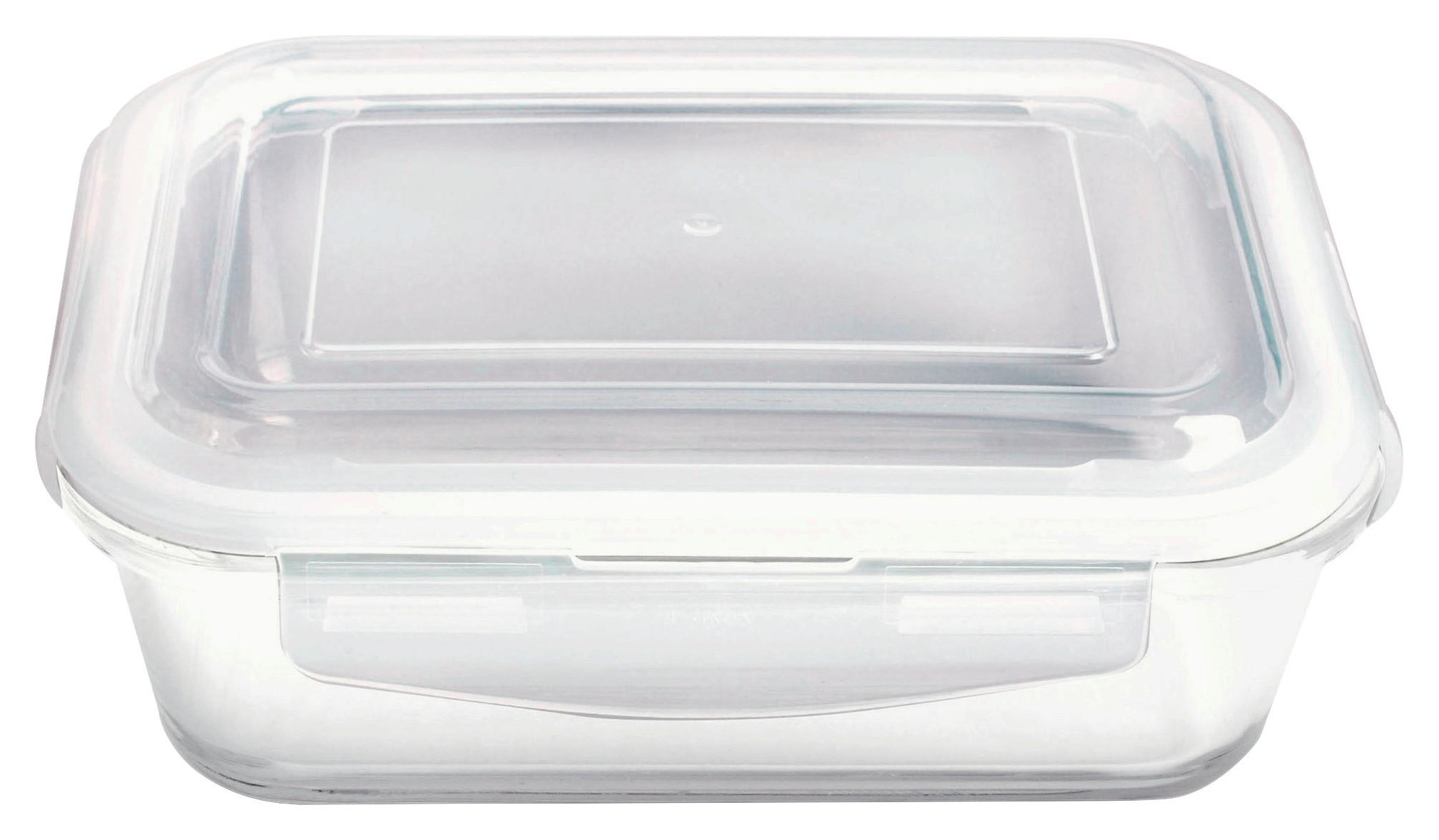 DÓZA NA SKLADOVANIE POTRAVÍN FRESH - 0,6L - číra, plast/sklo (17,9/13,3/6,7cm) - Mömax