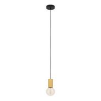 Hängeleuchte 900801*pozueta 1 - Schwarz, Basics, Holz/Metall (6,5/110cm) - Eglo