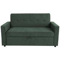 Třímístná pohovka HAZE, tmavě zelená - tmavě zelená, Trend, textil (162/90/89cm)