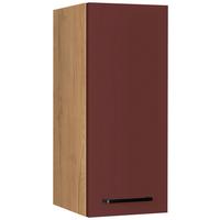 Küchenoberschrank Easytouch - Eichefarben/Rot, MODERN, Holzwerkstoff (30/72/35cm) - Nobilia