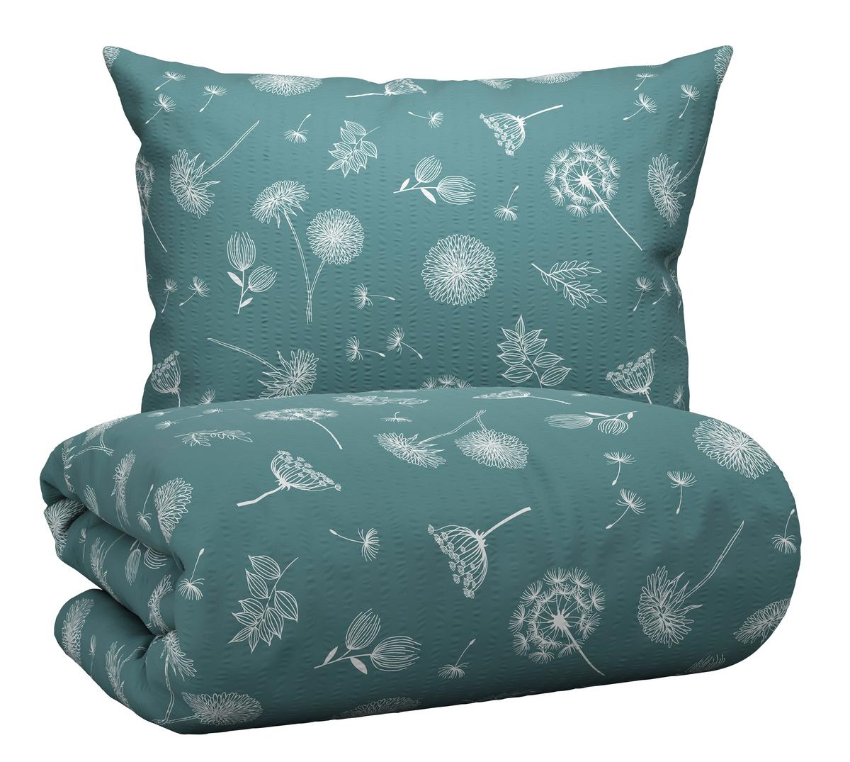 Posteľná bielizeň Pusteblume, 70/90 140/200cm - modrá, Konventionell, textil (140/200cm) - Modern Living