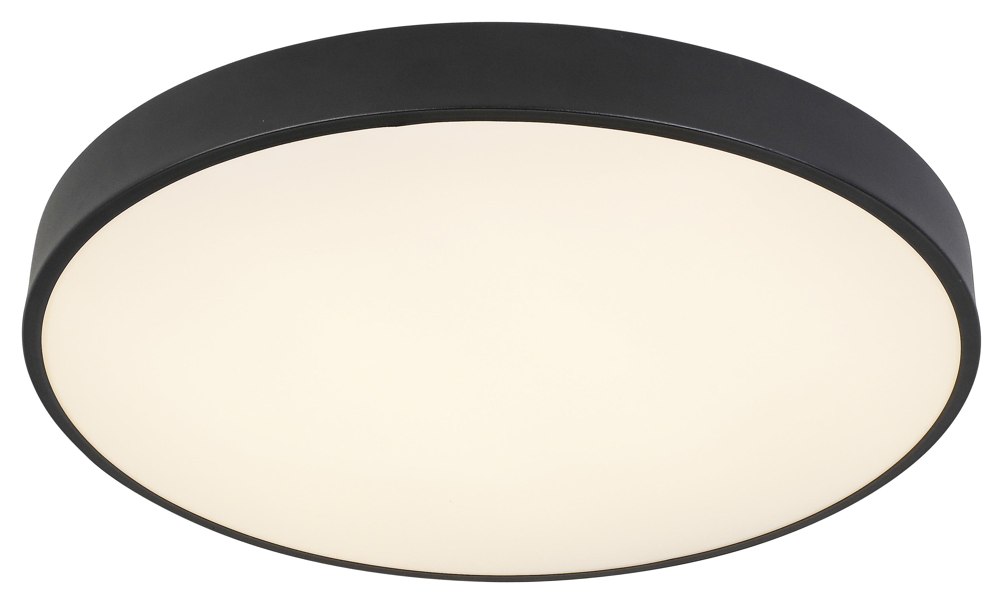 Stropní Led Svítidlo Annella, Vč. Led 24w + 3w Rgb - bílá/černá, Moderní, kov/plast (50/8,5cm) - Premium Living
