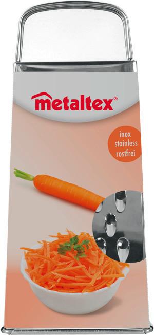 Vierkantreibe Aus Edeltstahl Manolis LxB: ca. 10,6x8,1 cm - Edelstahlfarben, Basics, Metall (10,6/8,1/23,5cm) - Metaltex