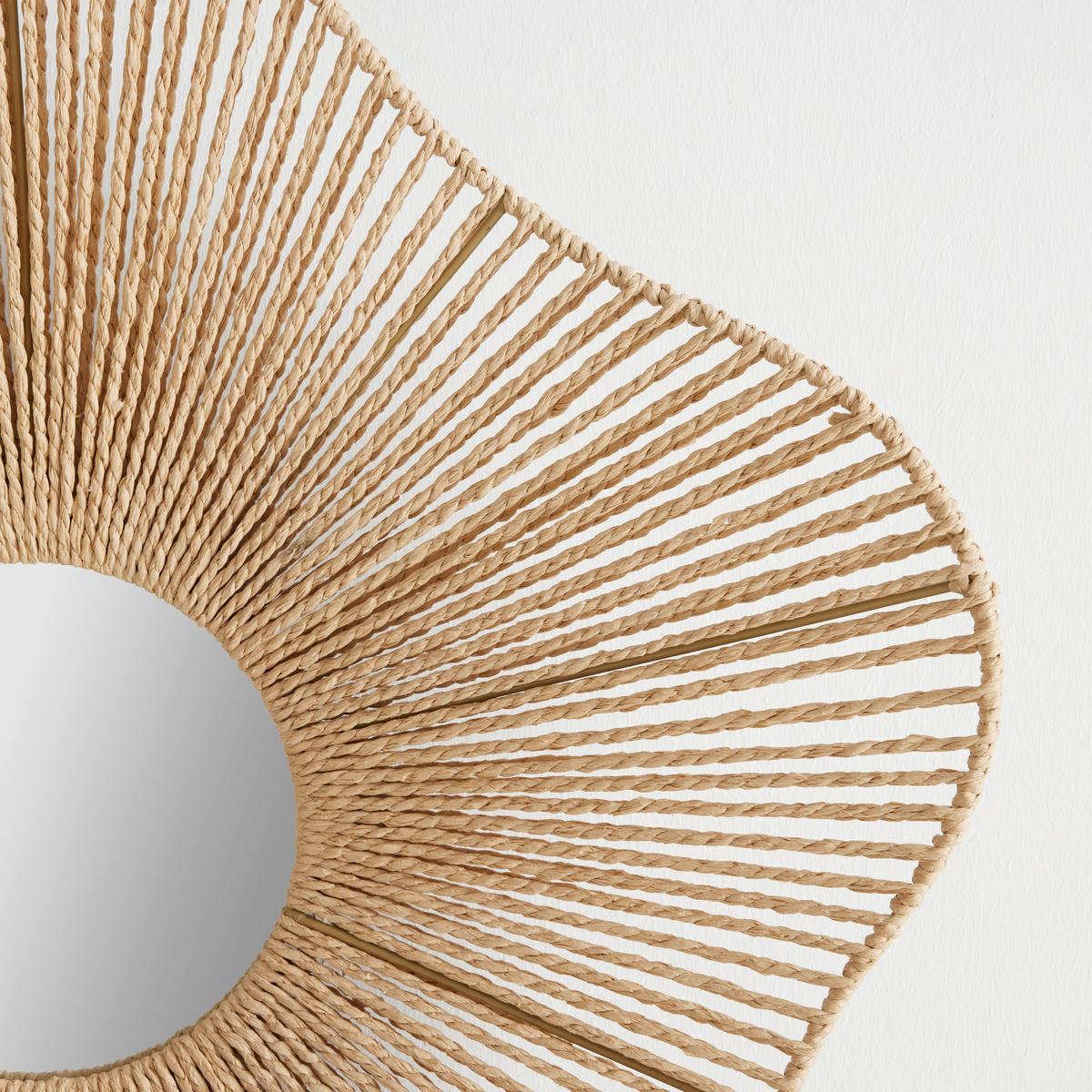Nástěnné zrcadlo P: 66cm - hnědá, Romantický / Rustikální, kov/kompozitní dřevo (66/66/12cm) - Premium Living