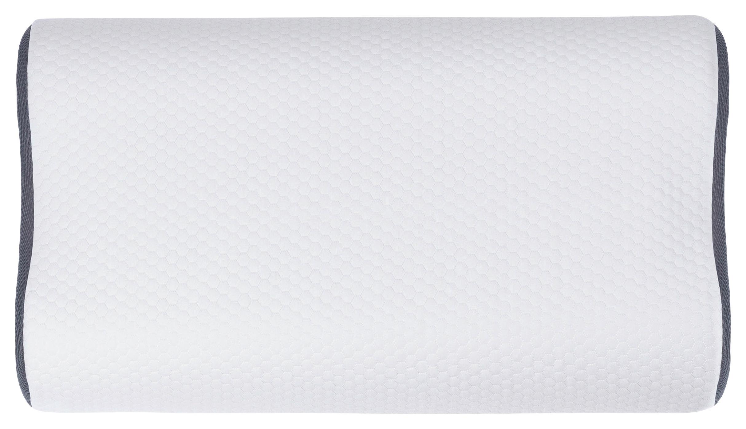 Nackenstützkissen Visko 3D Kissen Ergo - Weiß, Basics, Textil (40/60cm) - MID.YOU