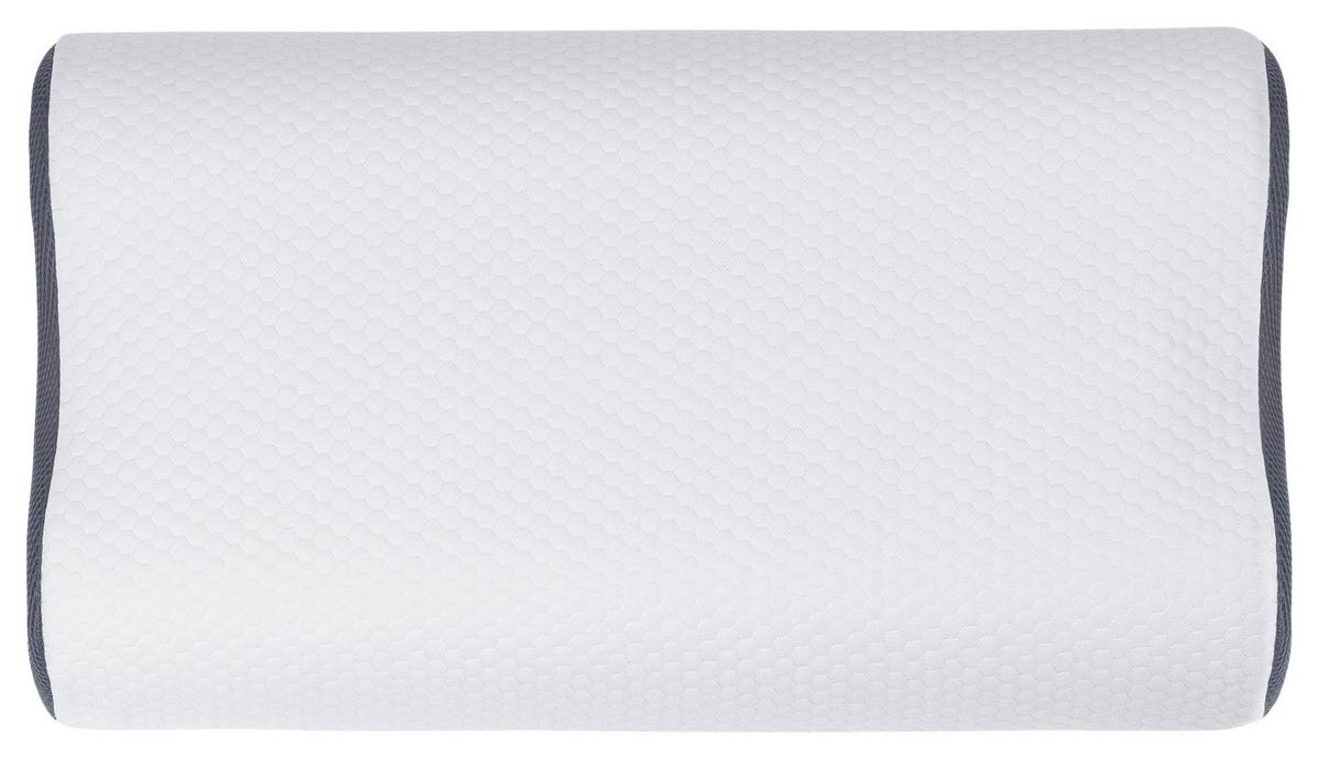 Nackenstützkissen Visko 3D Kissen Ergo - Weiß, Basics, Textil (40/60cm) - MID.YOU