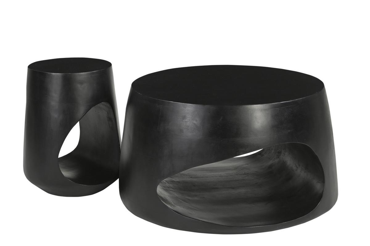 Couchtisch Schwarz B: 75 cm - Schwarz, Design, Holz (75/75/38cm) - MID.YOU