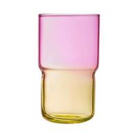 Trinkglas Grace - Orange/Rosa, Design, Glas (320ml)