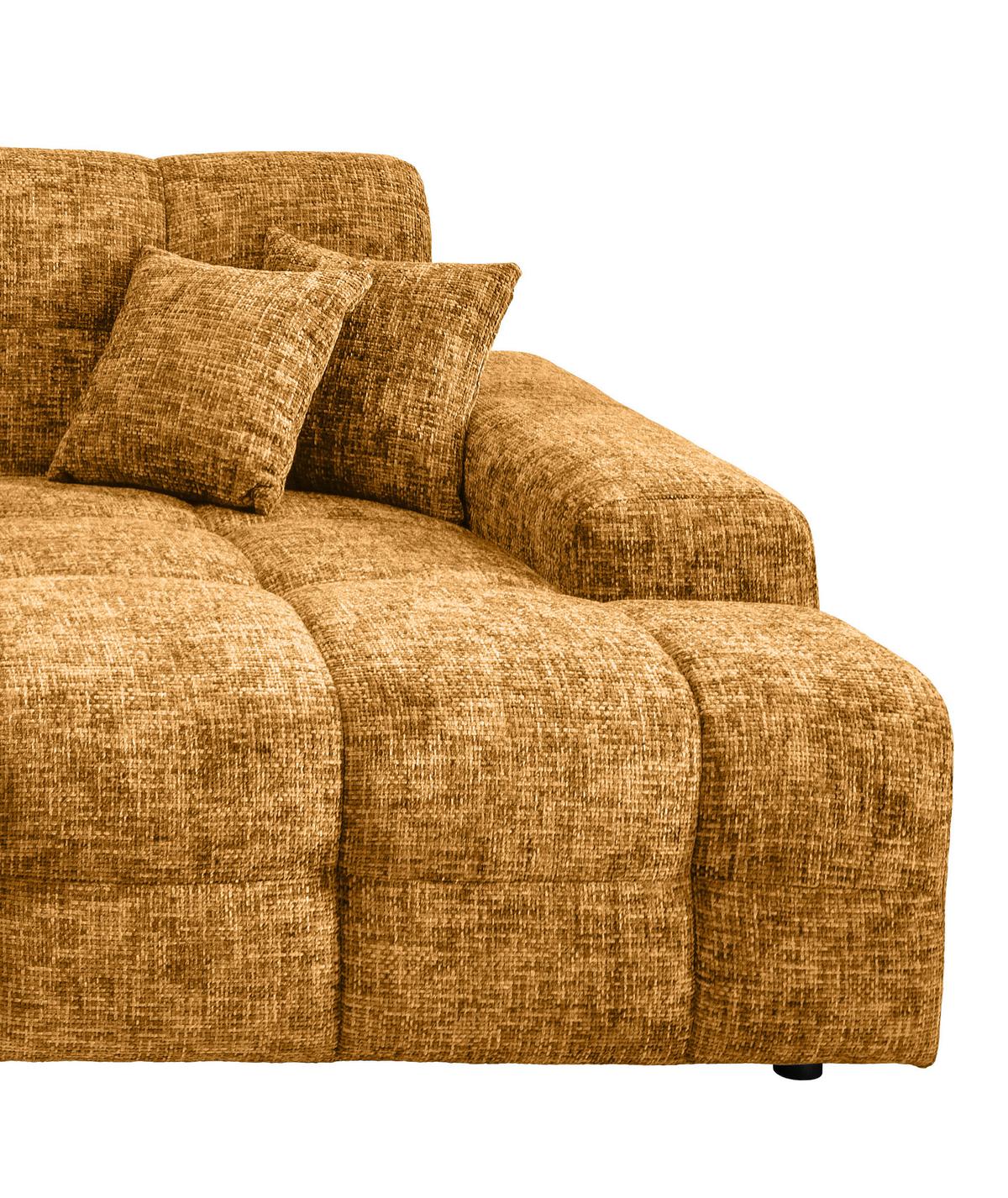 Bigsofa Bosco, Goldfarben B: 304 Cm - Goldfarben/Schwarz, MODERN, Textil (304/87/155cm) - Livetastic