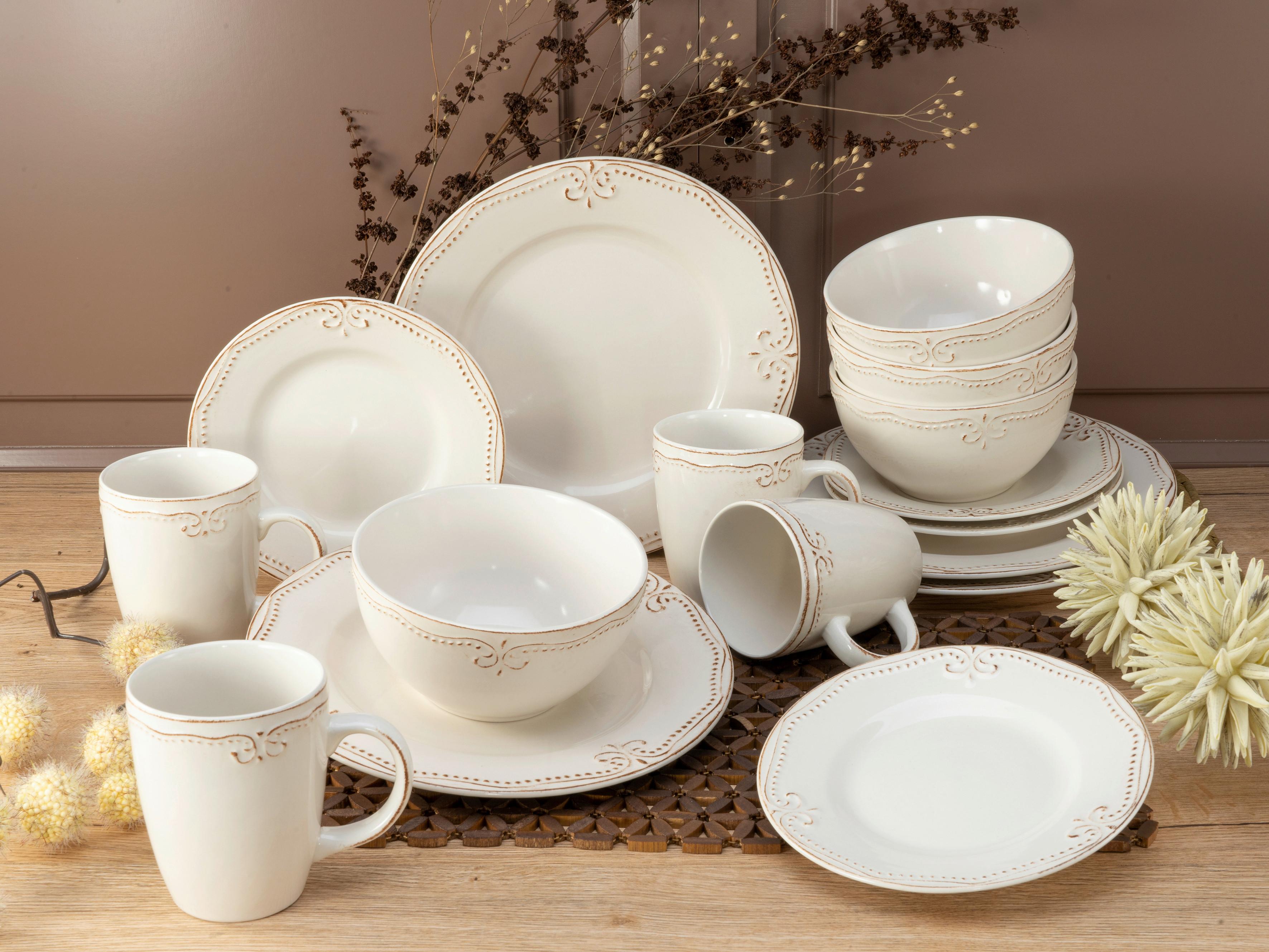 Kombiservice Keramik 4 Perosnen Geschirr Set - Multicolor, Keramik - Creatable