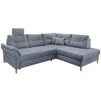 Ecksofa Brizzini Hellblau S: 264x206 cm - Naturfarben/Hellblau, MODERN, Textil (264/206cm) - Livetastic