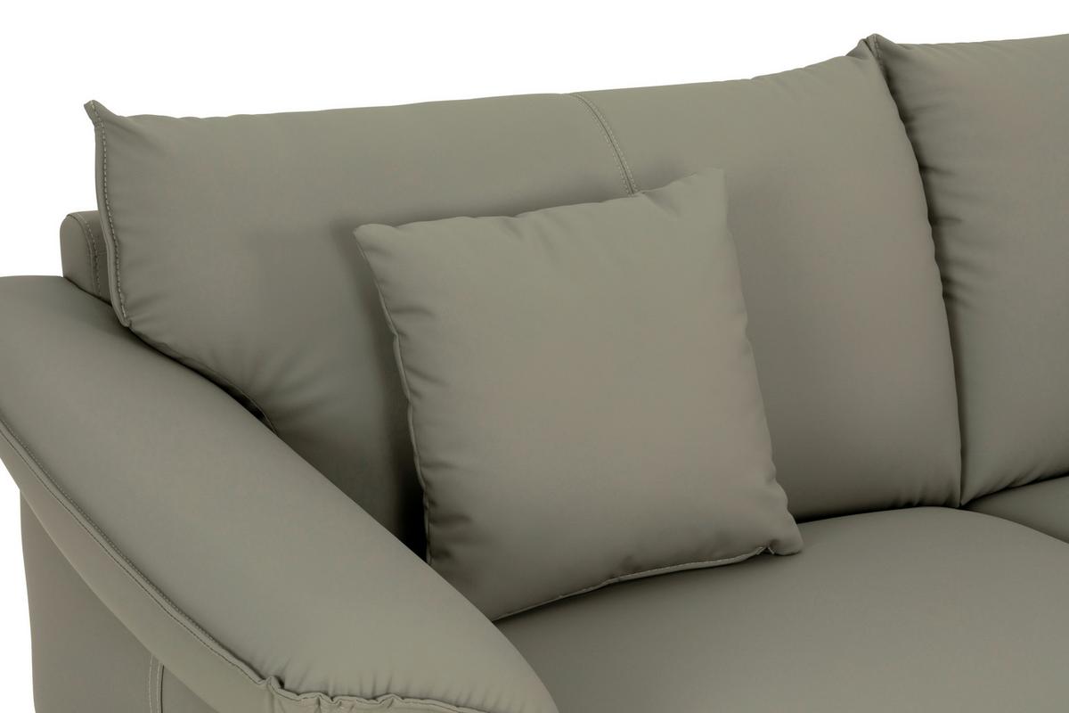 3-Sitzer-Sofa Daniele - Taupe/Schwarz, Design, Textil (289/84/92cm) - MID.YOU