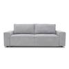 3-Sitzer-Sofa Josh Grau - Schwarz/Grau, Basics, Textil (239/85/86cm) - MID.YOU