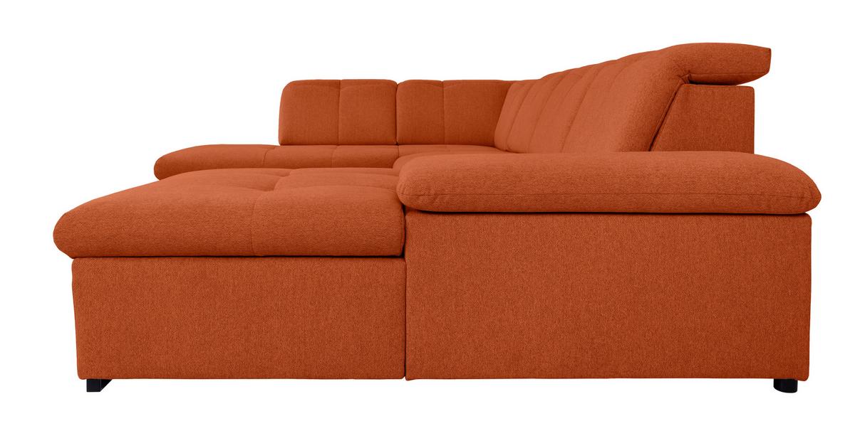 Wohnlandschaft Ramzes Terracotta U: 215x328x173 cm - Beige/Terracotta, Design, Textil (215/328/173cm) - MID.YOU