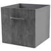 Faltbox Martin - Grau, KONVENTIONELL, Karton/Holz (33/33/32cm) - James Wood