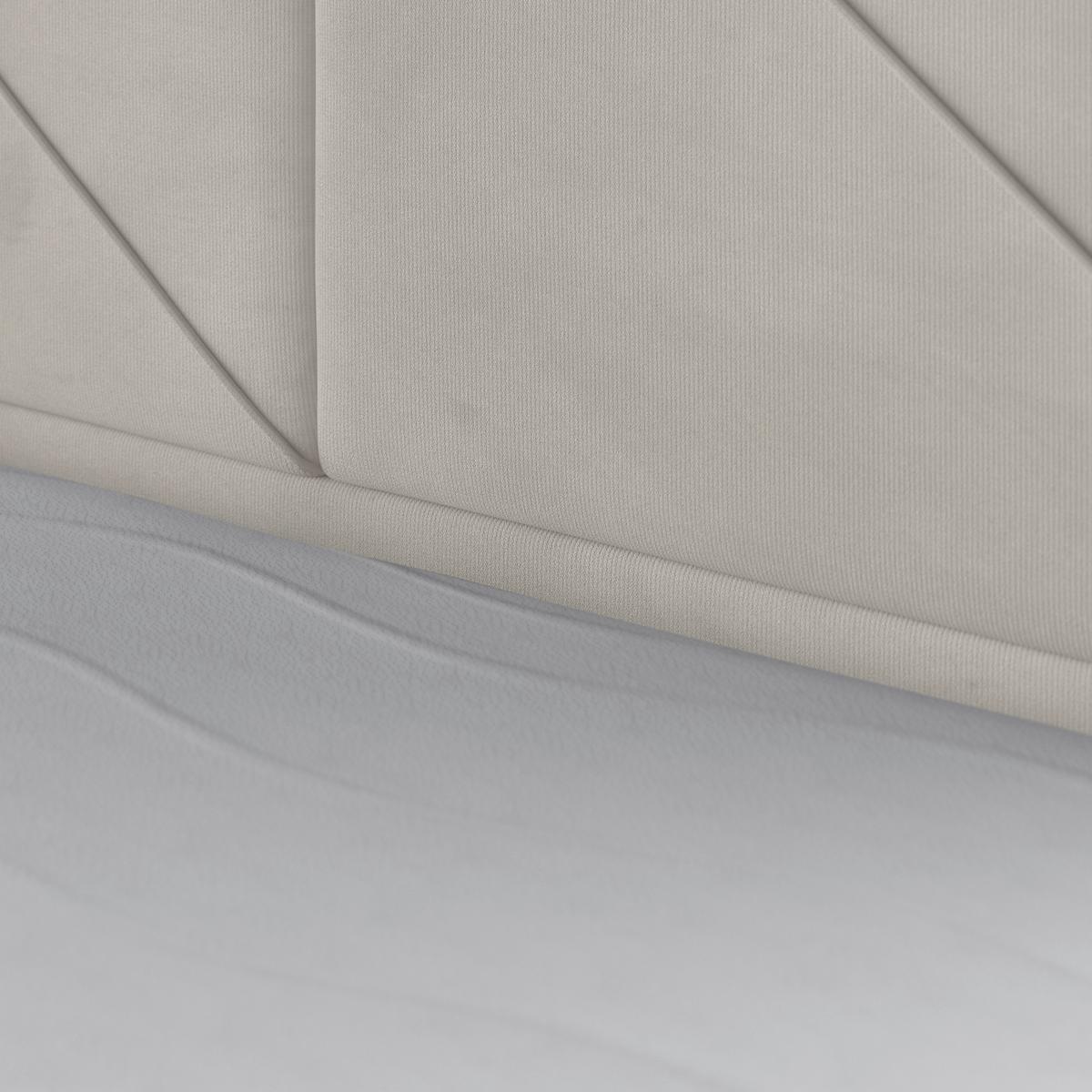 Boxspringbett mit Bettkasten Bologna 180x200 cm Creme - Hellgrau/Creme, MODERN, Holzwerkstoff/Kunststoff (180/200cm) - MID.YOU