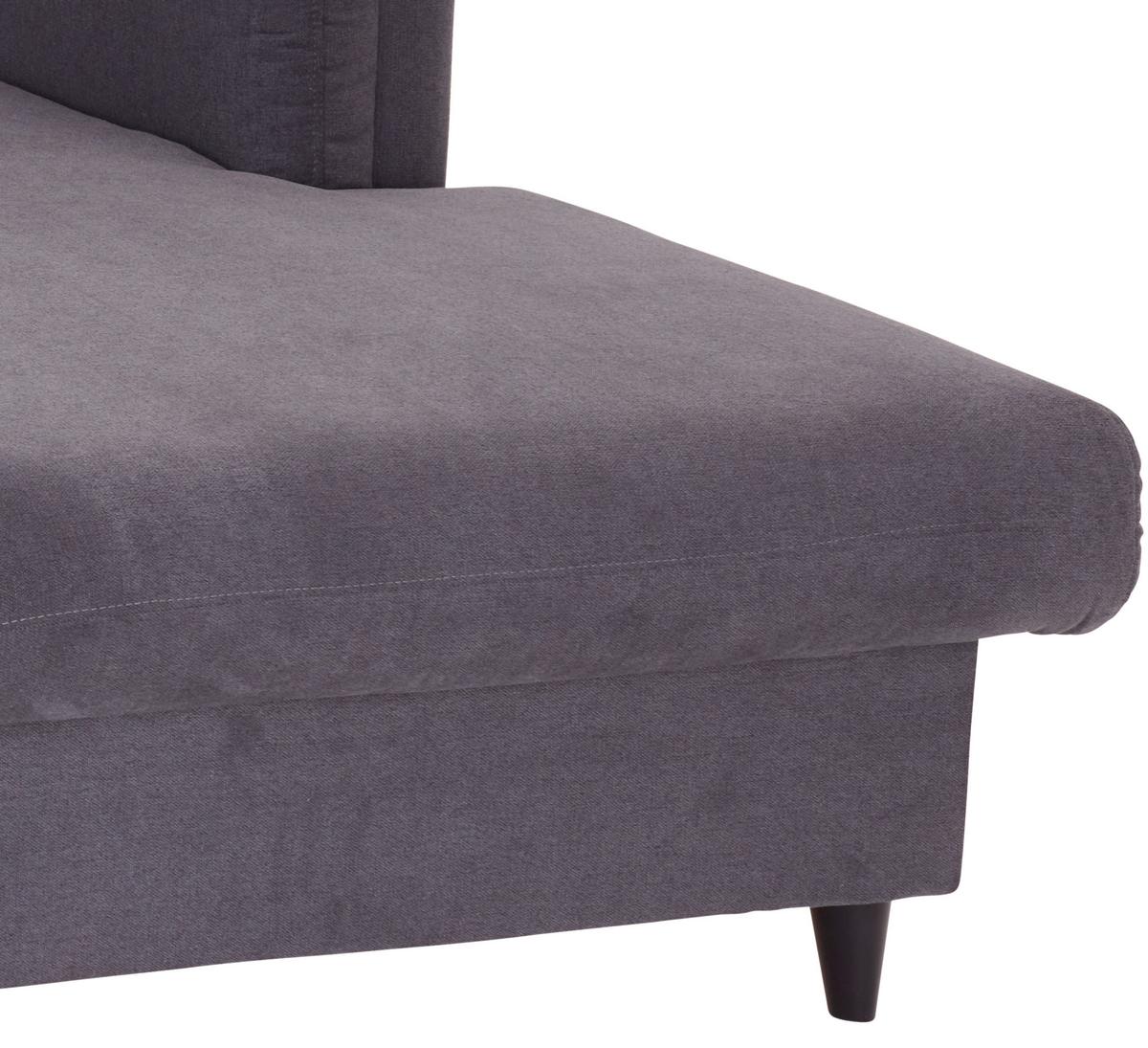 Ecksofa mit Schlaffunktion und Bettkasten Rokem Anthrazit - Taupe/Anthrazit, MODERN, Textil (232/149cm) - Ondega