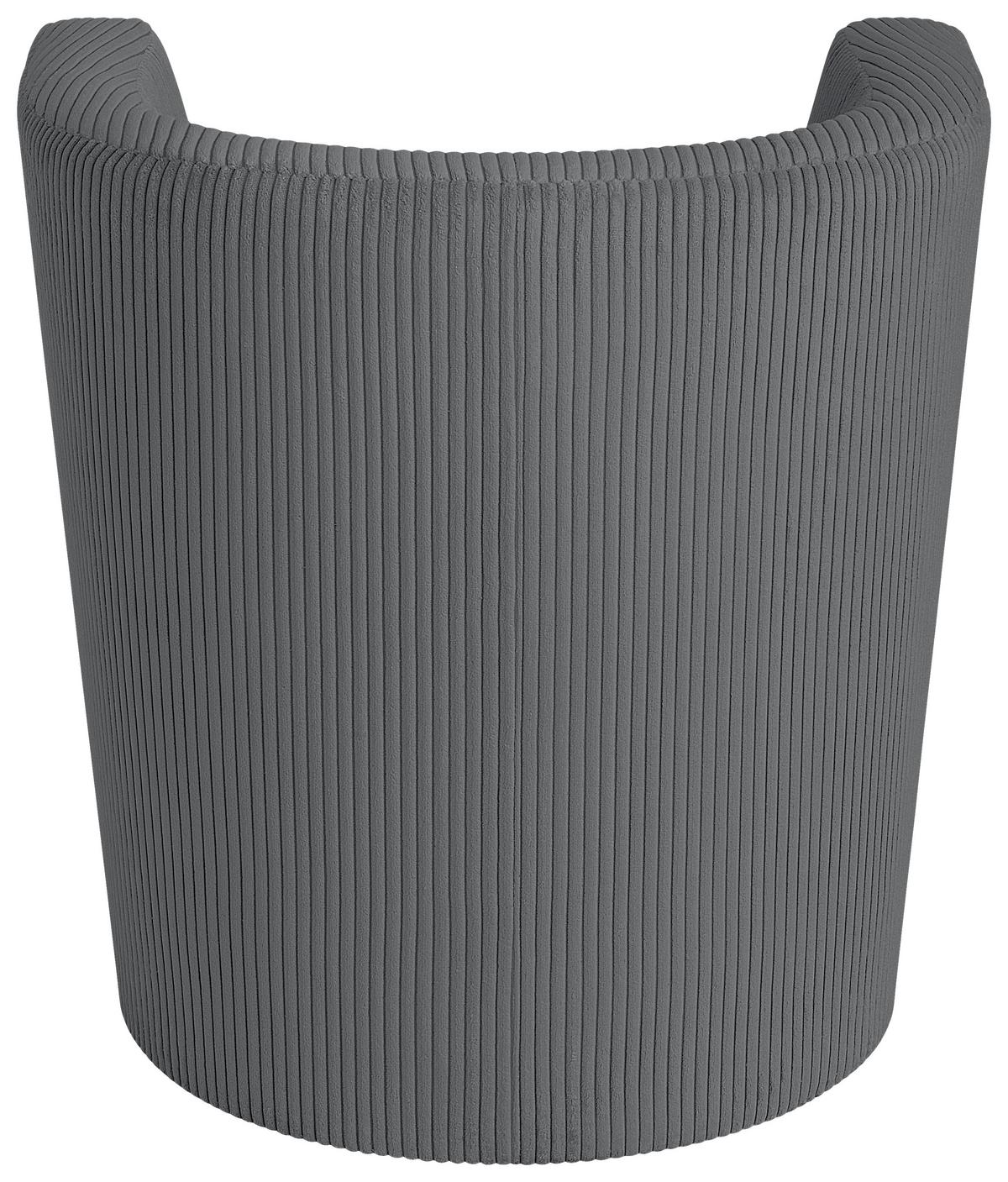 Koktailové kreslo PAUL, tmavosivý menčester ZOOM - čierna/tmavosivá, Konventionell, kompozitné drevo/textil (70/76/64cm) - P & B