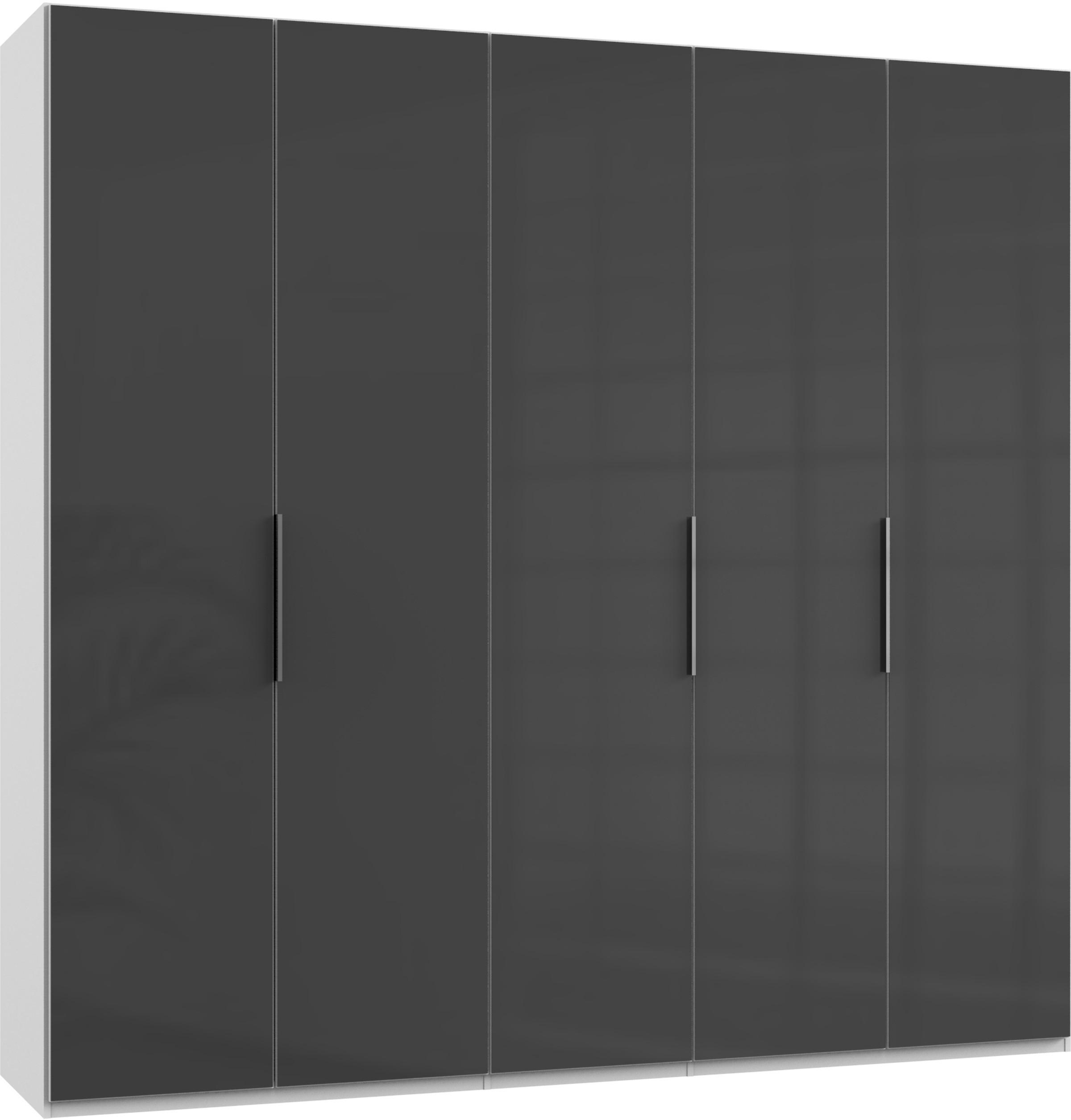 Drehtürenschrank 250cm Level, Grau/weiß - Weiß/Grau, MODERN, Glas/Holzwerkstoff (250/236/58cm) - MID.YOU