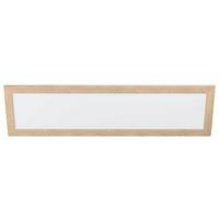 LED-Paneel 99473* Poglionasso - Eichefarben/Weiß, Natur, Holz/Kunststoff (124,5/34,5/5,5cm) - Eglo