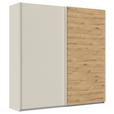 Schwebetürenschrank Feldkirch 226cm Champagner/Eiche Artisan - Champagner/Eiche Artisan, Trend, Holzwerkstoff (226/229/61cm) - Luca Bessoni