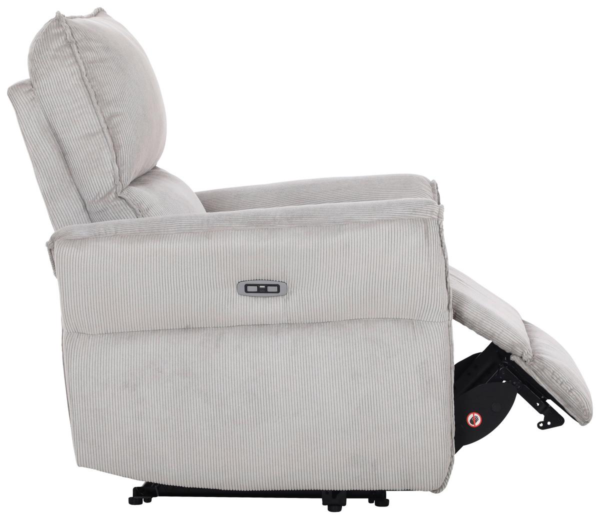 Fernsehsessel Jenson - Schwarz/Grau, MODERN, Holz/Textil (86/103/92cm)