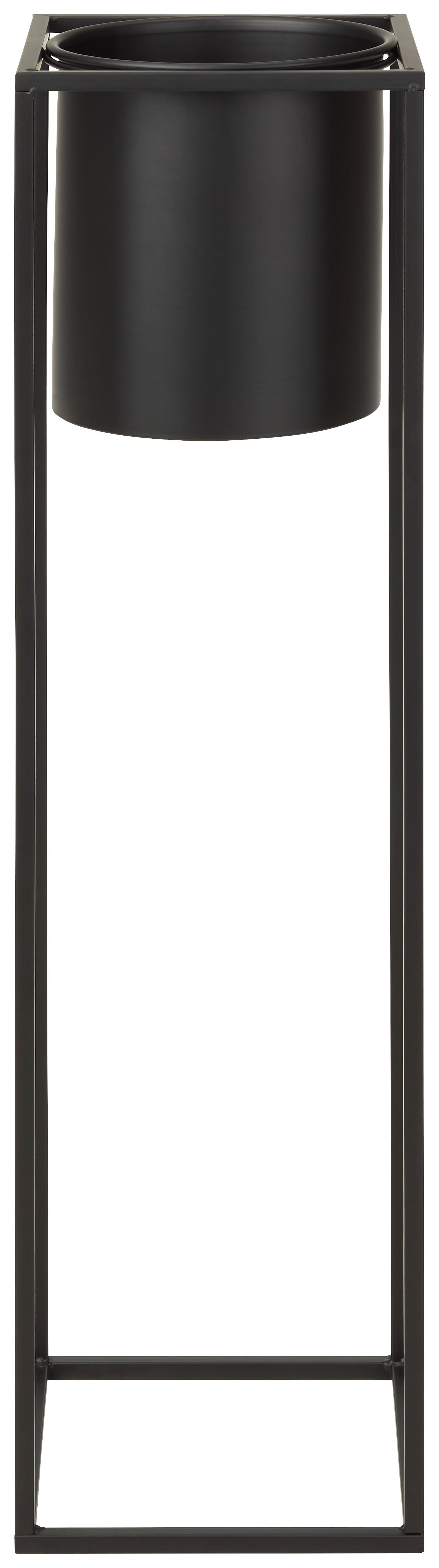 Nádoba Na Květináč Kiara -Akt- - černá, Lifestyle, kov (21/80,5cm) - Modern Living