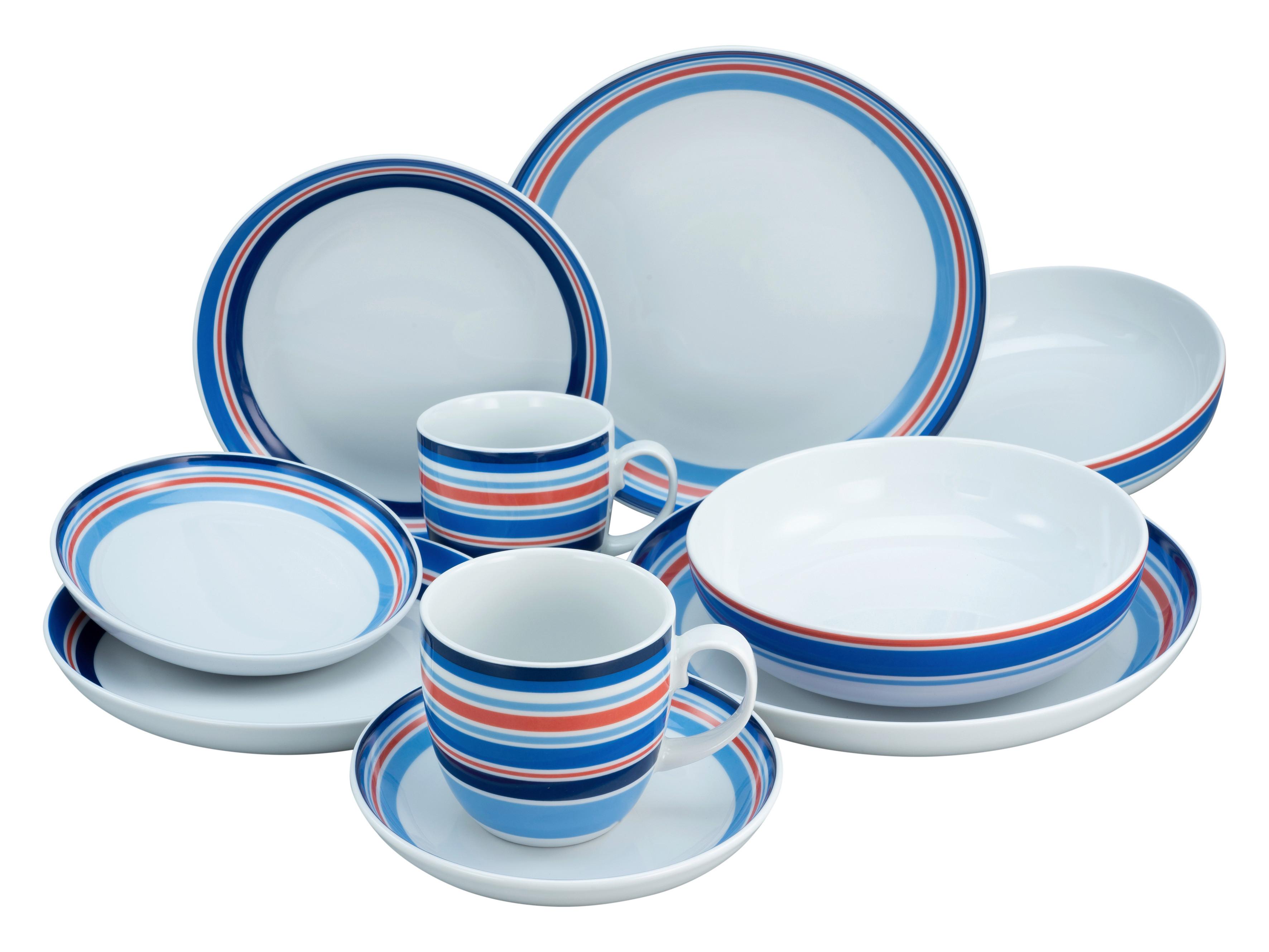 Kombinovaná souprava AllRound Coast Line, 10 dílná - vícebarevná, Basics, keramika (37,5/23/30,5cm) - Creatable