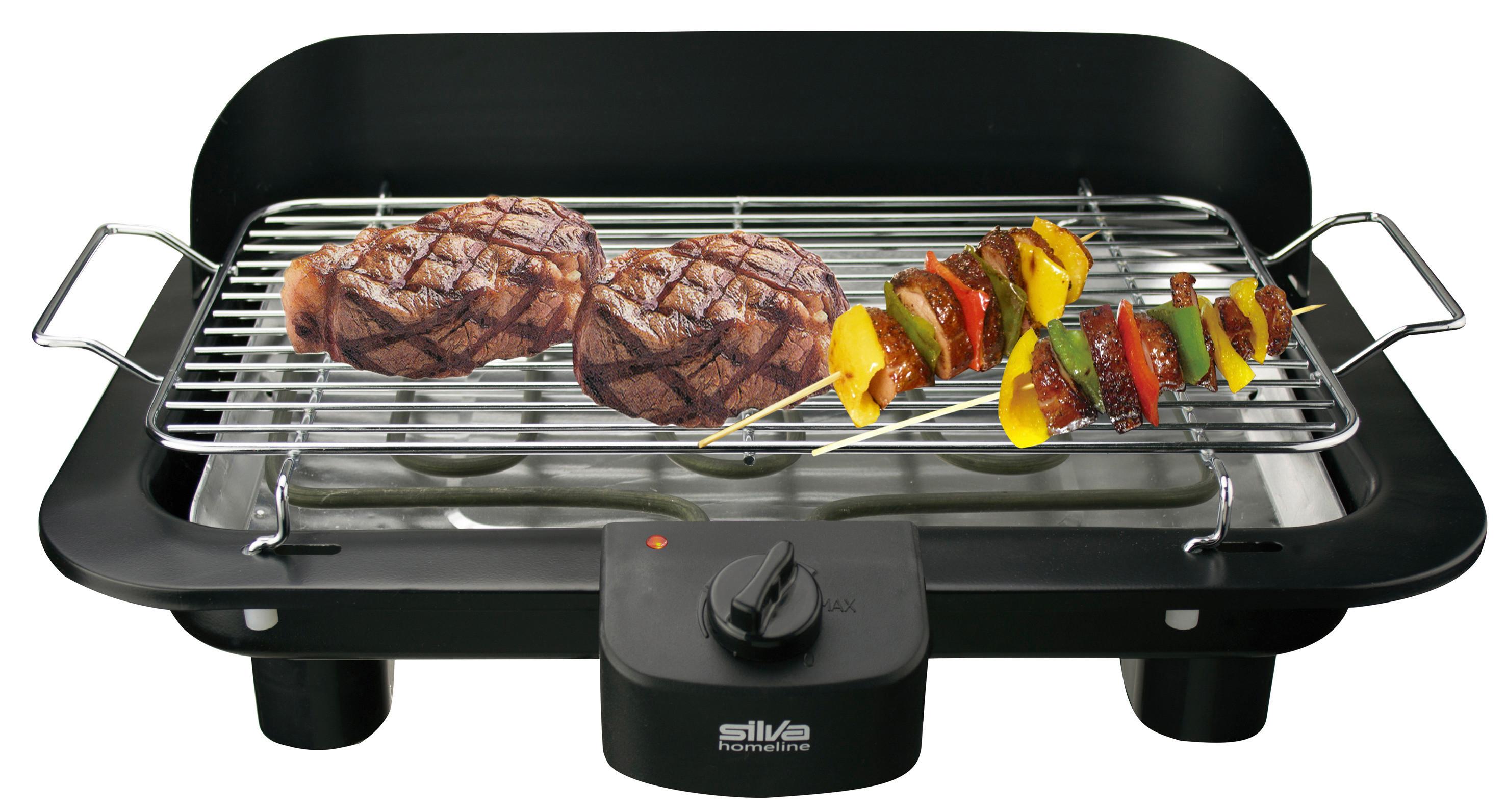 Tischgrill Bq153t - Schwarz, KONVENTIONELL, Kunststoff/Metall (44.5/11/31.5cm) - Silva Schneider