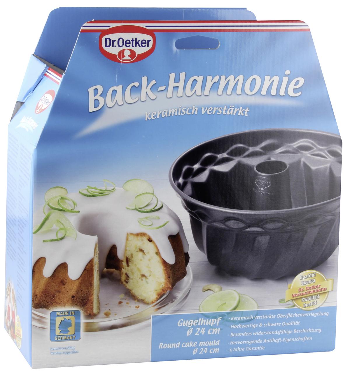 Gugelhupfform 2604 Rund Dxh: 24x12 Cm Antihaftbeschichtet - Grau, Basics, Metall (24/12cm) - Dr.Oetker