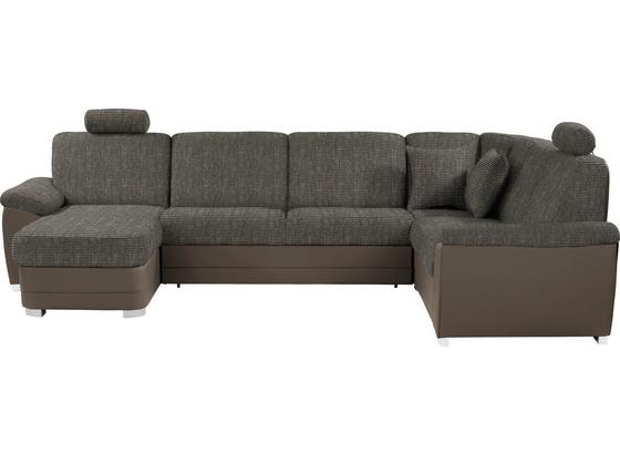 Wohnlandschaft in U-Form Sava 153x329x212 cm - Silberfarben/Braun, MODERN, Karton/Naturmaterialien (153/329/212cm) Wohnlandschaft in U-Form Sava 153x329x212 cm - Silberfarben/Braun, MODERN, Karton/Naturmaterialien (153/329/212cm)