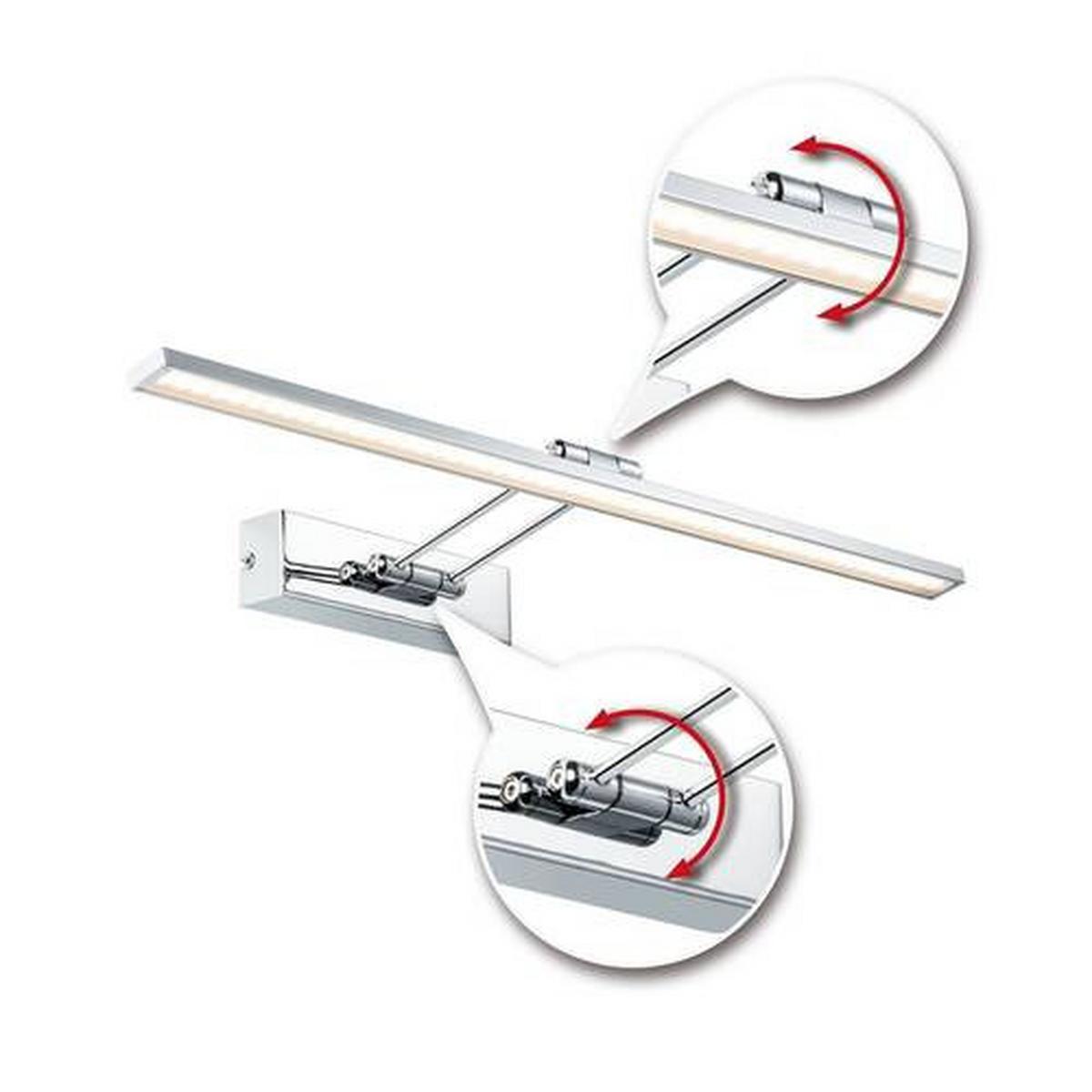 Bilderleuchte 99896 Chromfarben, Warmweiß - Chromfarben, Basics, Metall (58,5/4,6cm) - Paulmann
