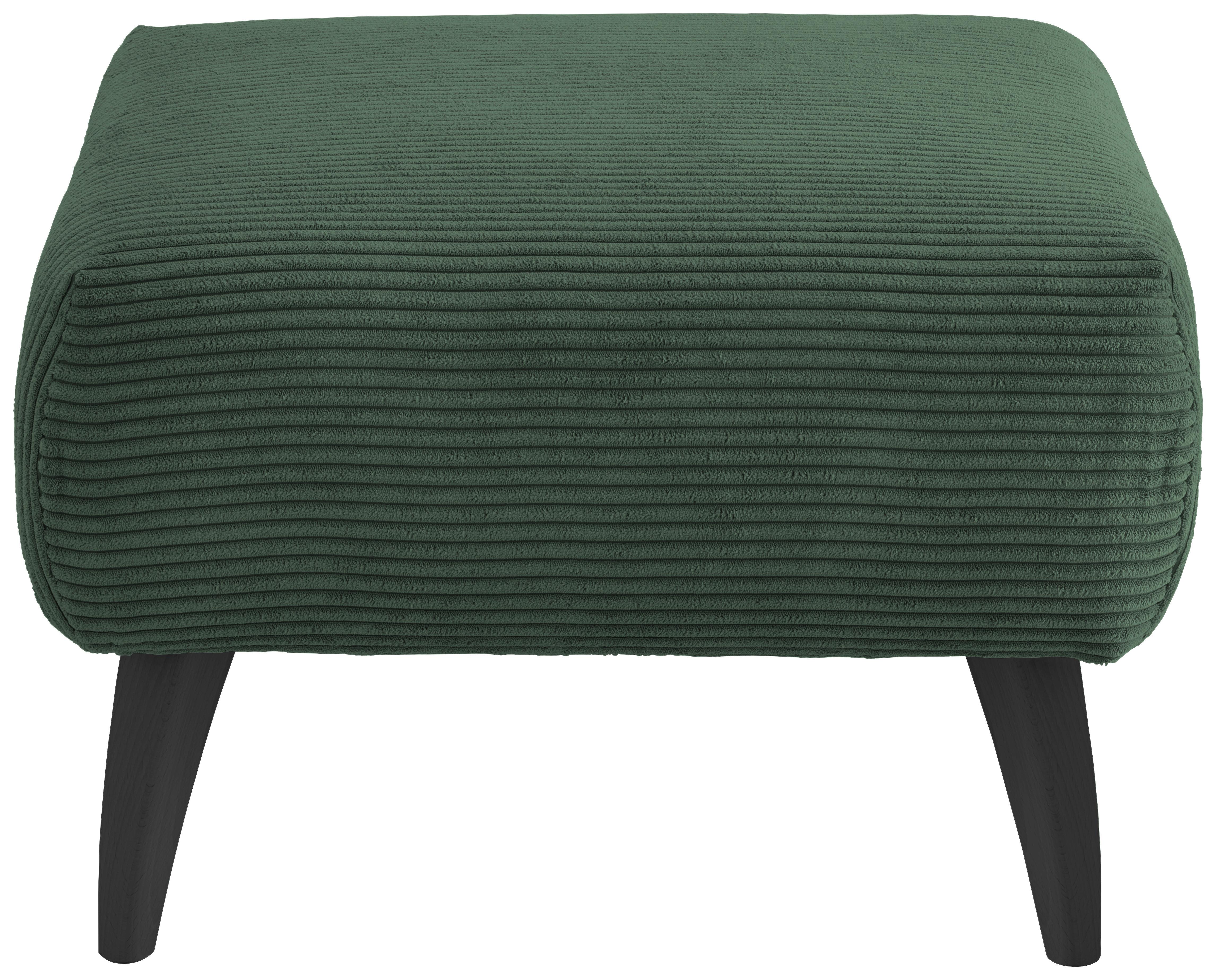 Hocker Colori Dunkelgrün B: 66 cm - Dunkelgrün/Schwarz, MODERN, Holz/Textil (66/44/66cm) - MID.YOU