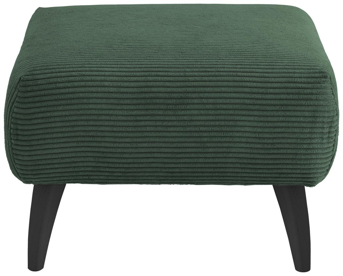 Hocker Colori Dunkelgrün B: 66 cm - Dunkelgrün/Schwarz, MODERN, Holz/Textil (66/44/66cm) - MID.YOU