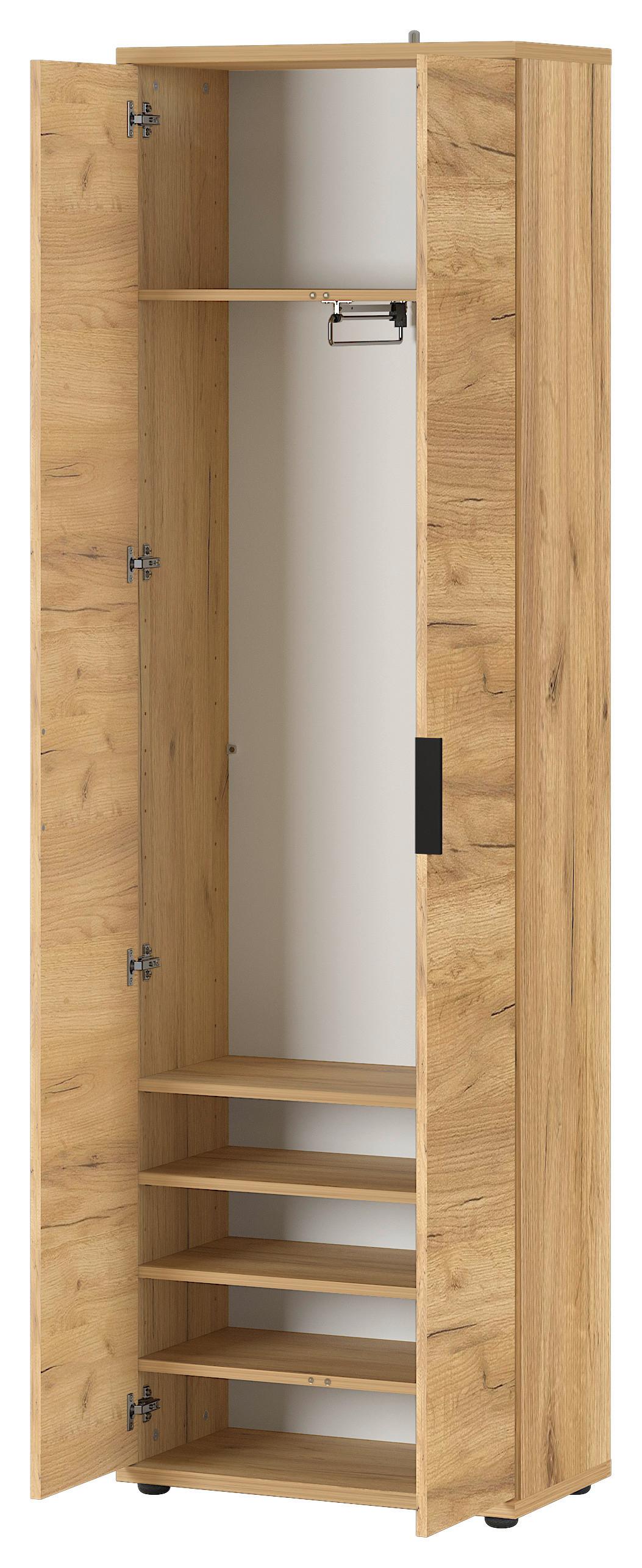 Garderobenschrank mit Drehtüren