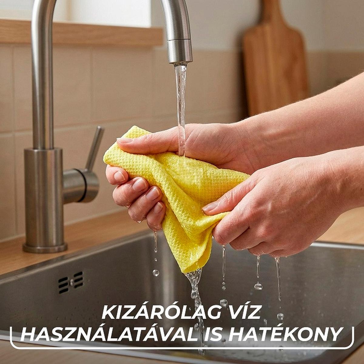 Üveg- És Ablaktörlő Kendő Vileda Actifibre Pro - sárga, Basics, műanyag (32/34,5cm) - Vileda