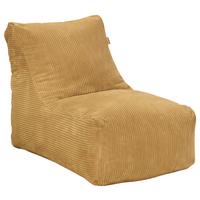 Sitzsack Luno Cord gelb, Indoor, B: 70cm - Gelb, Basics, Textil (70/70/100cm)