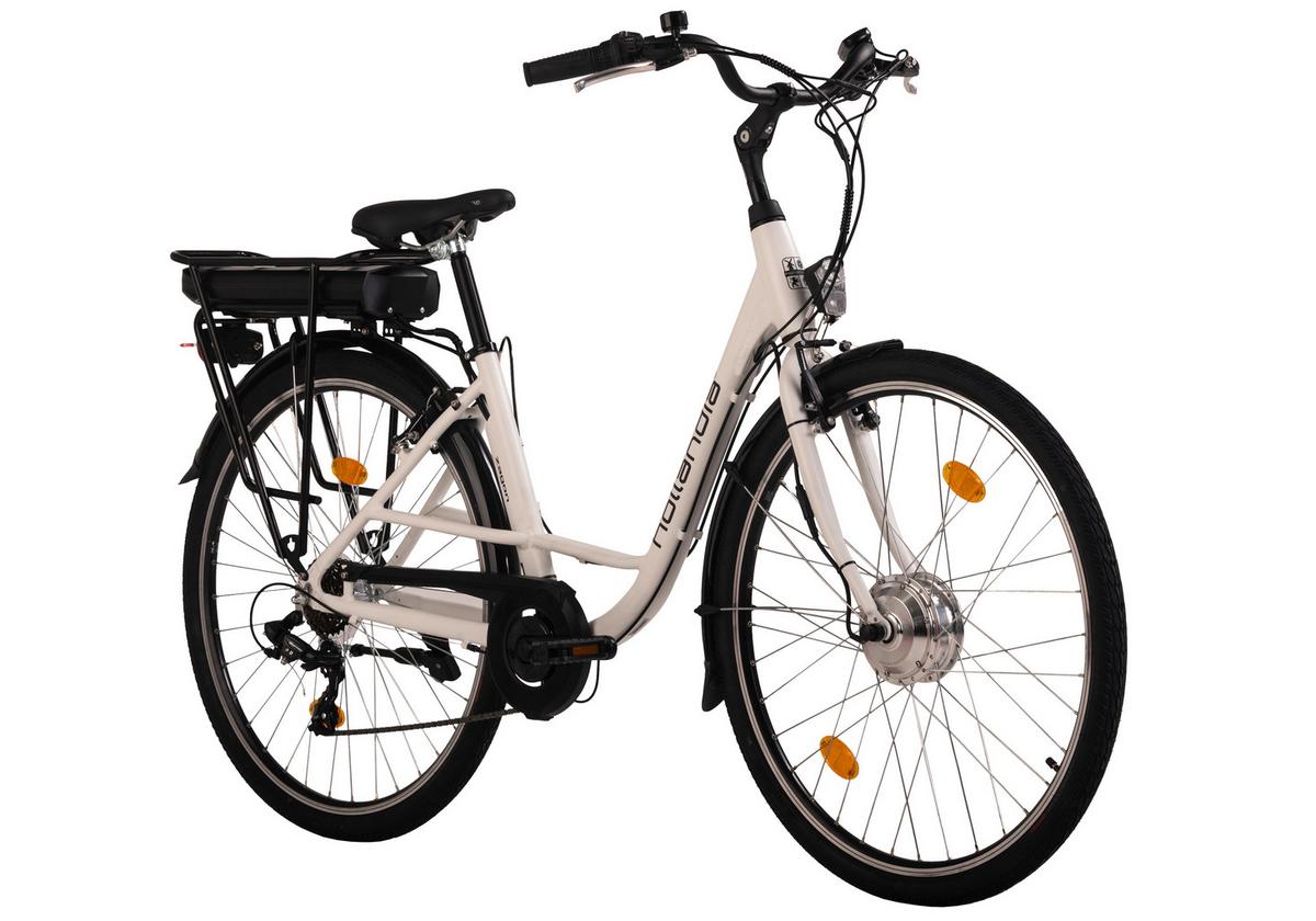 Elektrofahrrad Hollandia Zagon Weiss - Weiß, Basics, Metall (21/116/188cm) - KS Cycling