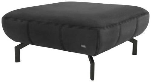 Hocker Looks Xiii - Anthrazit/Schwarz, Design, Textil (83/44/83cm) - LOOKS by W.Joop