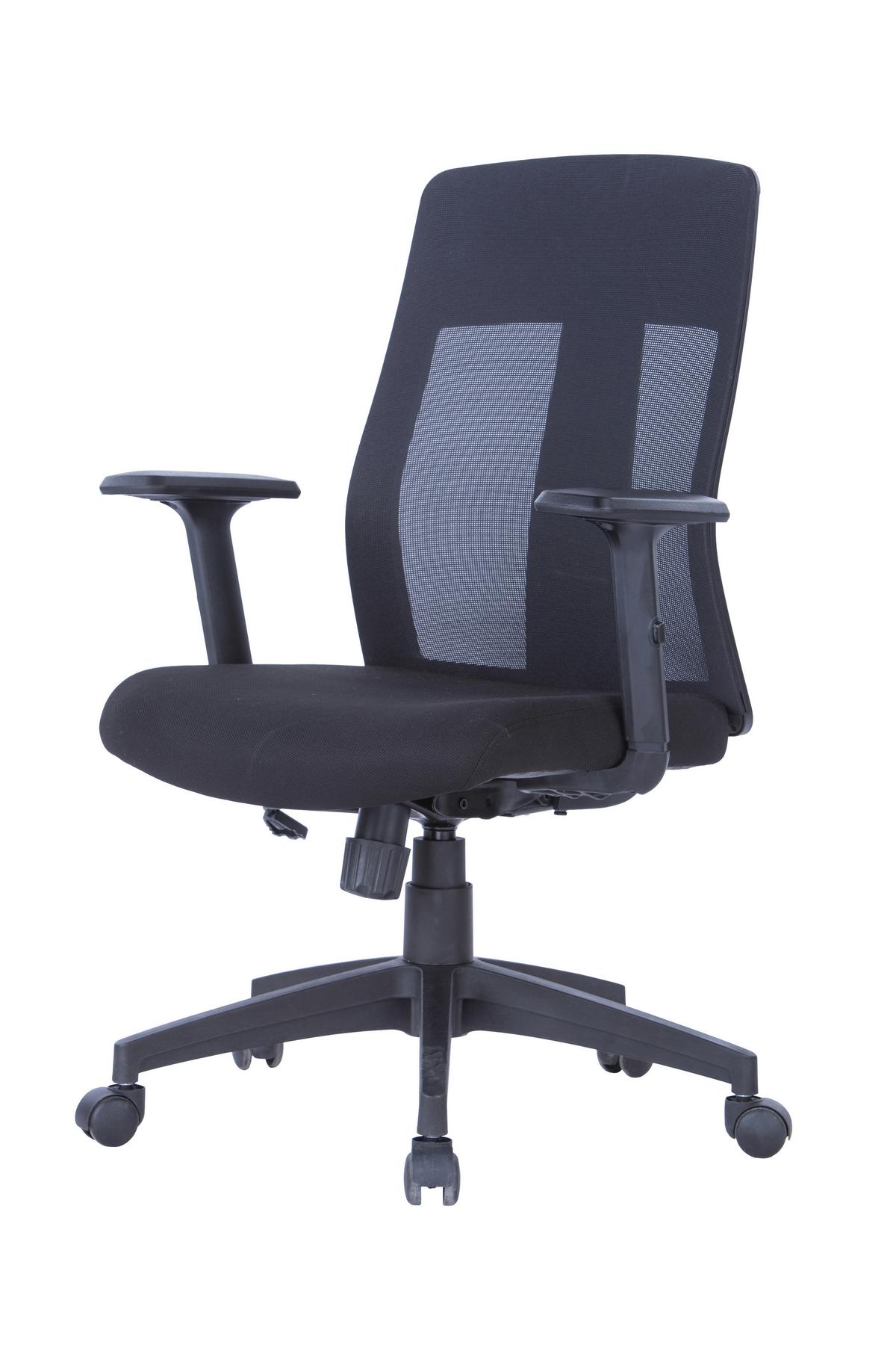 Drehstuhl Laguna Schwarz B: 64 cm - Schwarz, Design, Kunststoff/Textil (64/106/61cm) - MID.YOU