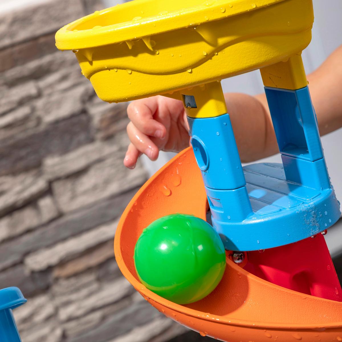 Sand- Und Wassertisch Spiral - Blau/Grau, Basics, Kunststoff (66/66/57,1cm) - Ambia Garden