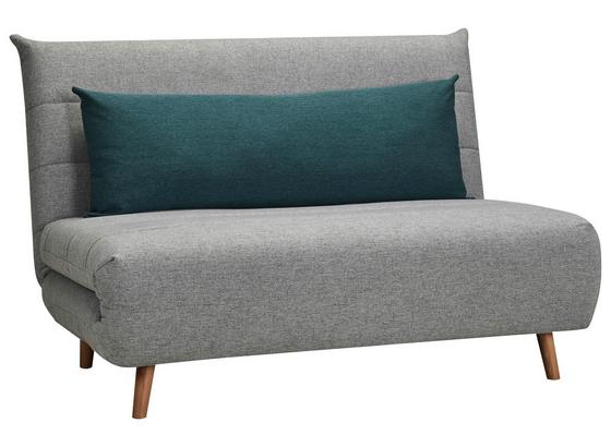 Schlafsofa mit Bettfunktion und Kissen Simon - Blau/Naturfarben, MODERN, Holz/Textil (125/84/91cm) - Ombra Schlafsofa mit Bettfunktion und Kissen Simon - Blau/Naturfarben, MODERN, Holz/Textil (125/84/91cm) - Ombra