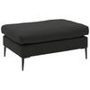 Hocker Aurora II - Schwarz/Graphitfarben, MODERN, Textil (100/43/69cm) - Trendmanufaktur