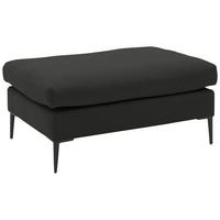 Hocker Aurora II - Schwarz/Graphitfarben, MODERN, Textil (100/43/69cm) - Trendmanufaktur