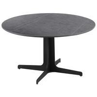 Couchtisch Grey Pearl 3 - Schwarz/Grau, MODERN, Keramik/Metall (80/45/80cm)