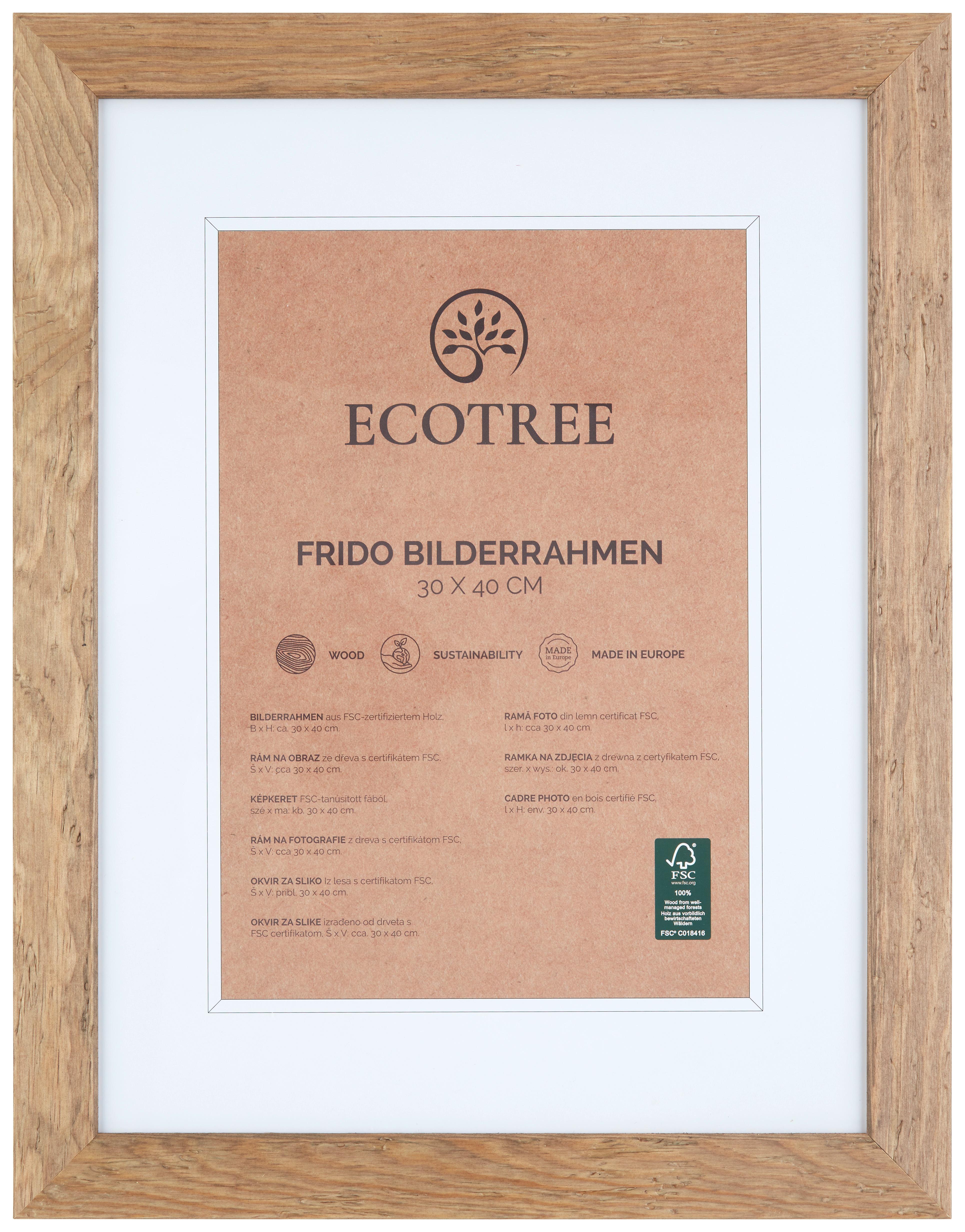 Rám Frido, 30/40cm - prírodná farba, Romantik / Landhaus, drevo (35,7/45,7/1.3cm) - ecoTree