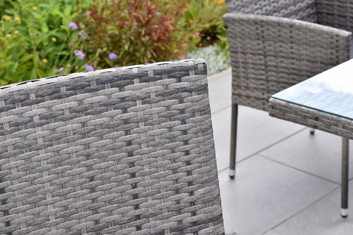 Gartenset Gran Canaria - Grau, MODERN, Kunststoff/Metall - Gardenson