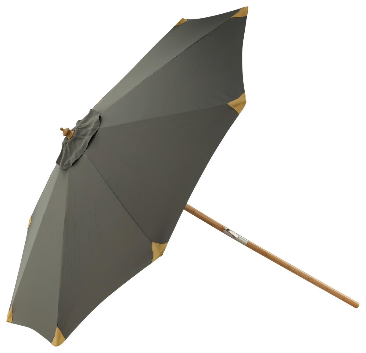 Sonnenschirm Cerox L/B: 270x250 cm Grau - Grau, KONVENTIONELL (270/250cm) - Gardenson